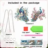 2Pcs Special Shaped Peacock Diamond Painting Hanging Decor Craft Kit