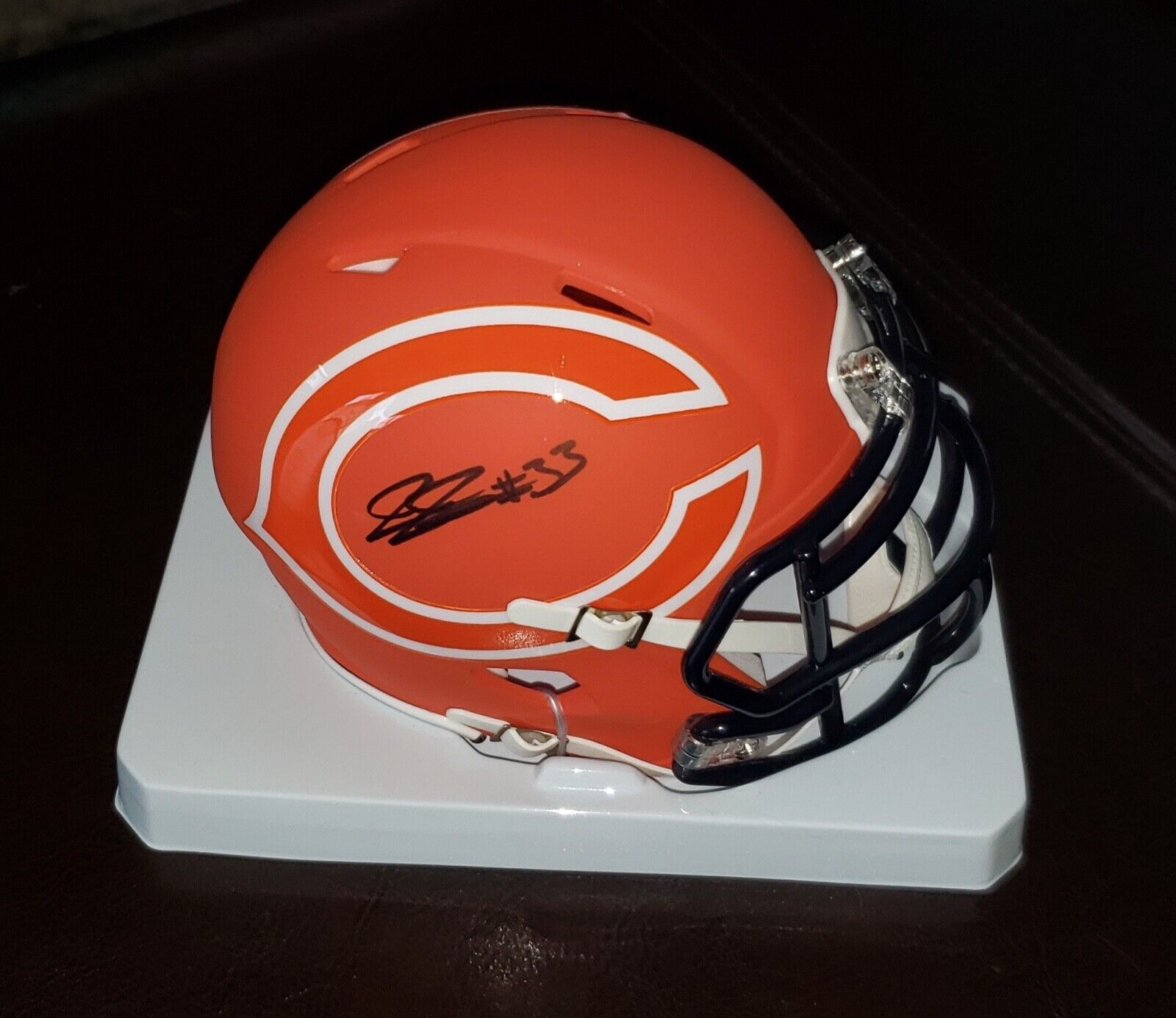 JAYLON JOHNOSN 'CHICAGO BEARS' CORNERBACK SIGNED MINI-HELMET *COA *PROOF 1