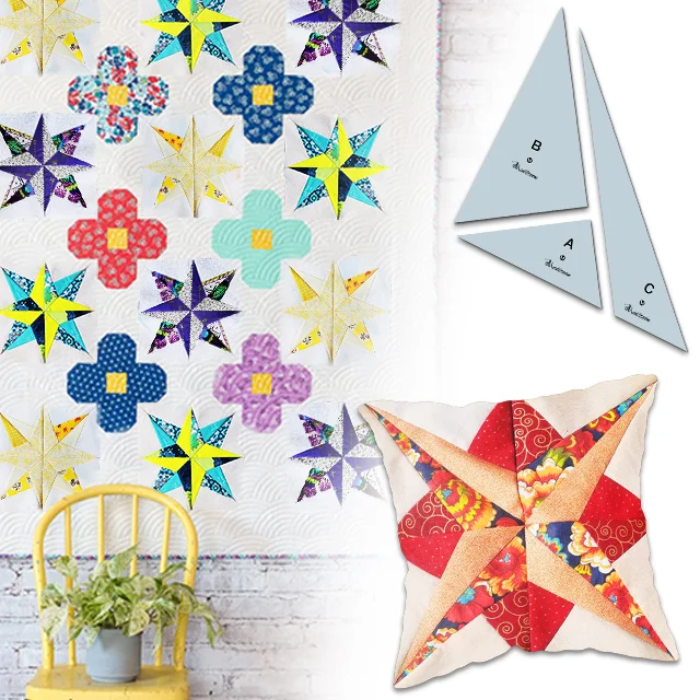 Hot Star Patchwork Template（3PCS）