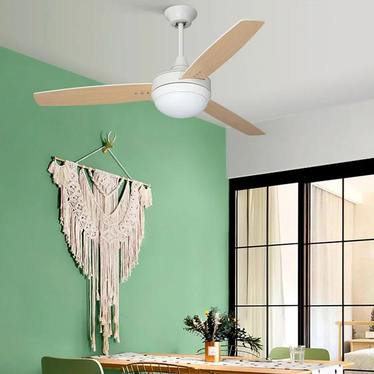 Minimalist Nordic Hanging Noiseless 3-color LED Dimming Light Energy Saving Ceiling Fan - Appledas