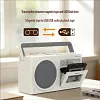 6519 Retro Audio System: Cassette Player, Tape Recorder, Recorder, Radio, Bluetooth Speaker