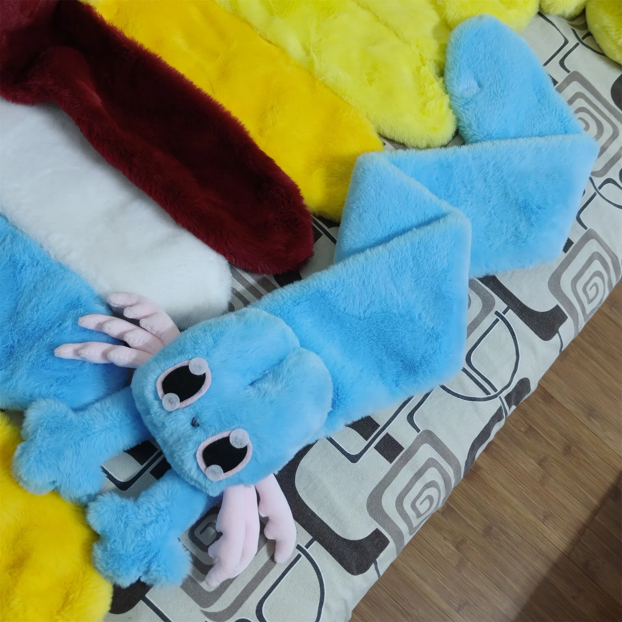 Rain World Slugcat Rivulet Rabbit Fur Scarf Length 90cm/150cm 