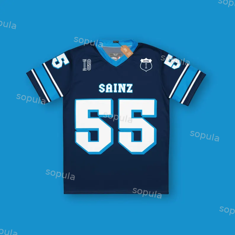 Vintage Sainz Graphic Football BlokeCore V-Neck Jersey - SOPULA