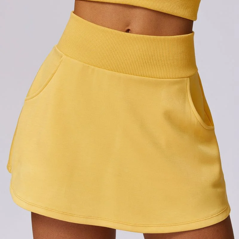 High waist sports tennis skirt