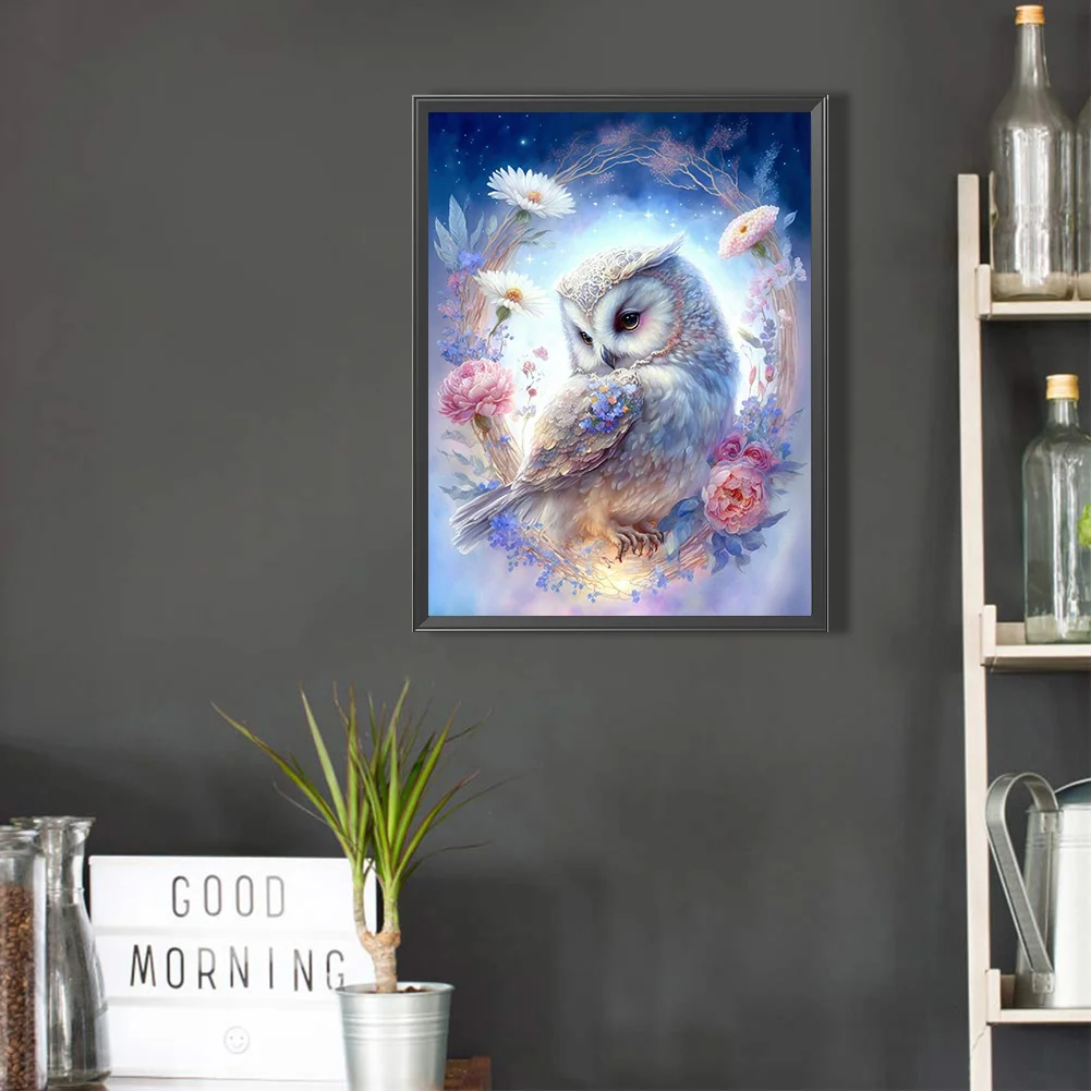 Diamond Painting - Full Round Drill - Owl(30*40cm)