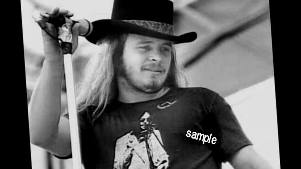 ?? early LYNYRD SKYNYRD 8x10”Photo Poster painting!!! ?? RONNIE VAN ZANT!! ??!