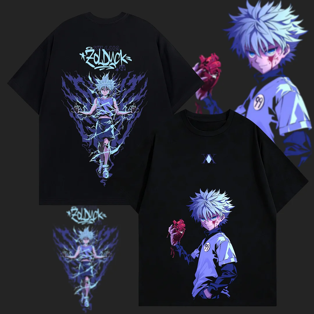 Hunter×Hunter Printed Oversized Unisex T-shirts