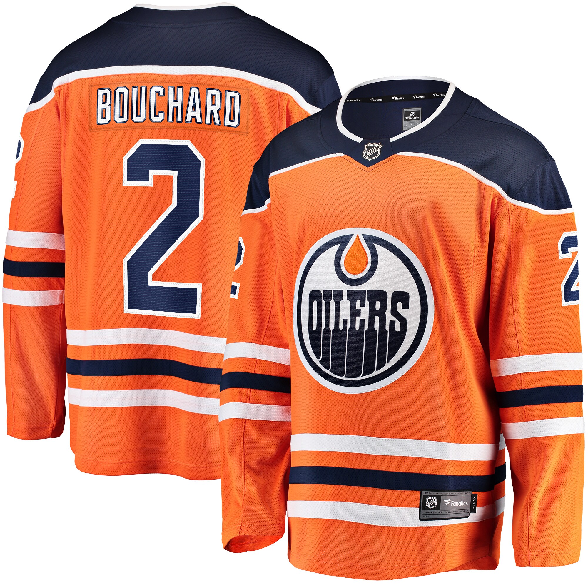 Evan Bouchard Edmonton Oilers Fanatics Home Breakaway Jersey &ndash; Orange mysite