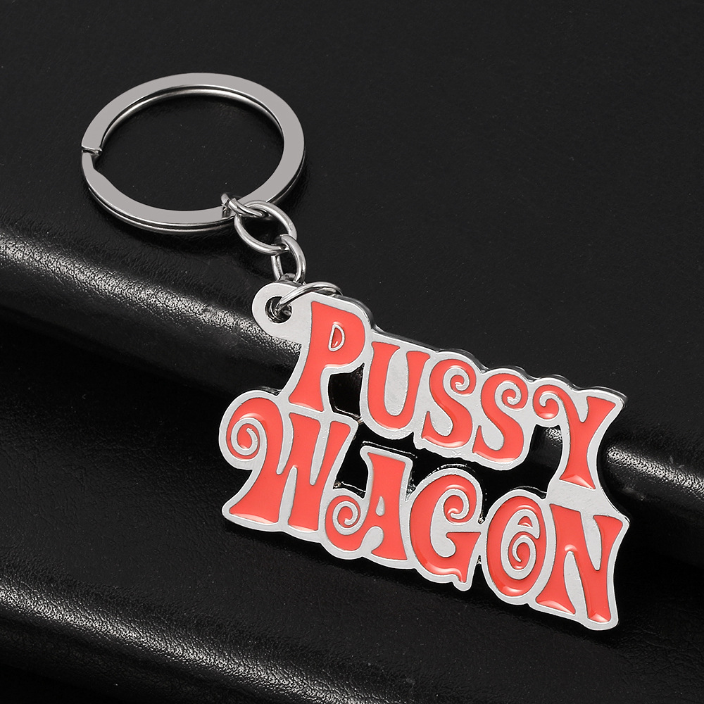 Hot-selling Movie and TV Peripheral Bill  Keychain English Pussy Wagon Alloy