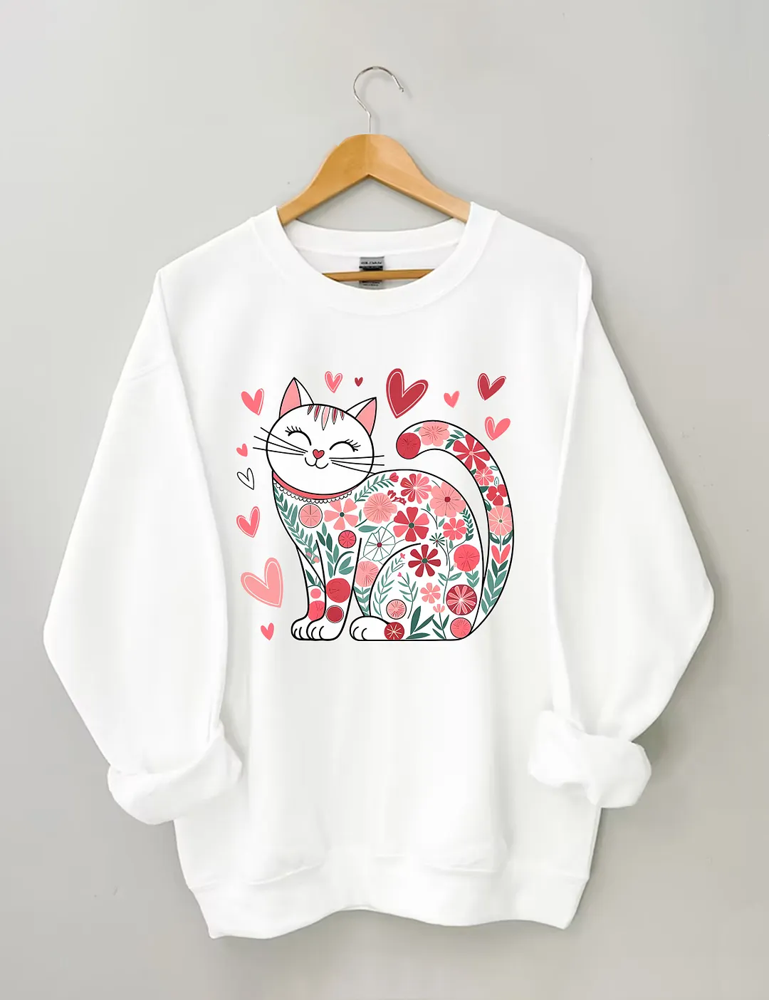 Cat Loves Valentines Day Sweatshirt