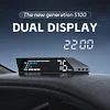 Digital HUD Dual Display Screen OBD2 HUD Transmission Oil Temperature Monitoring