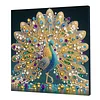 Framed Diamond Painting - Special Shaped - Peacock (25x25cm)