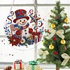 Anniversary Snowman DIY Diamond Painting Pendant Double Sided 25cm