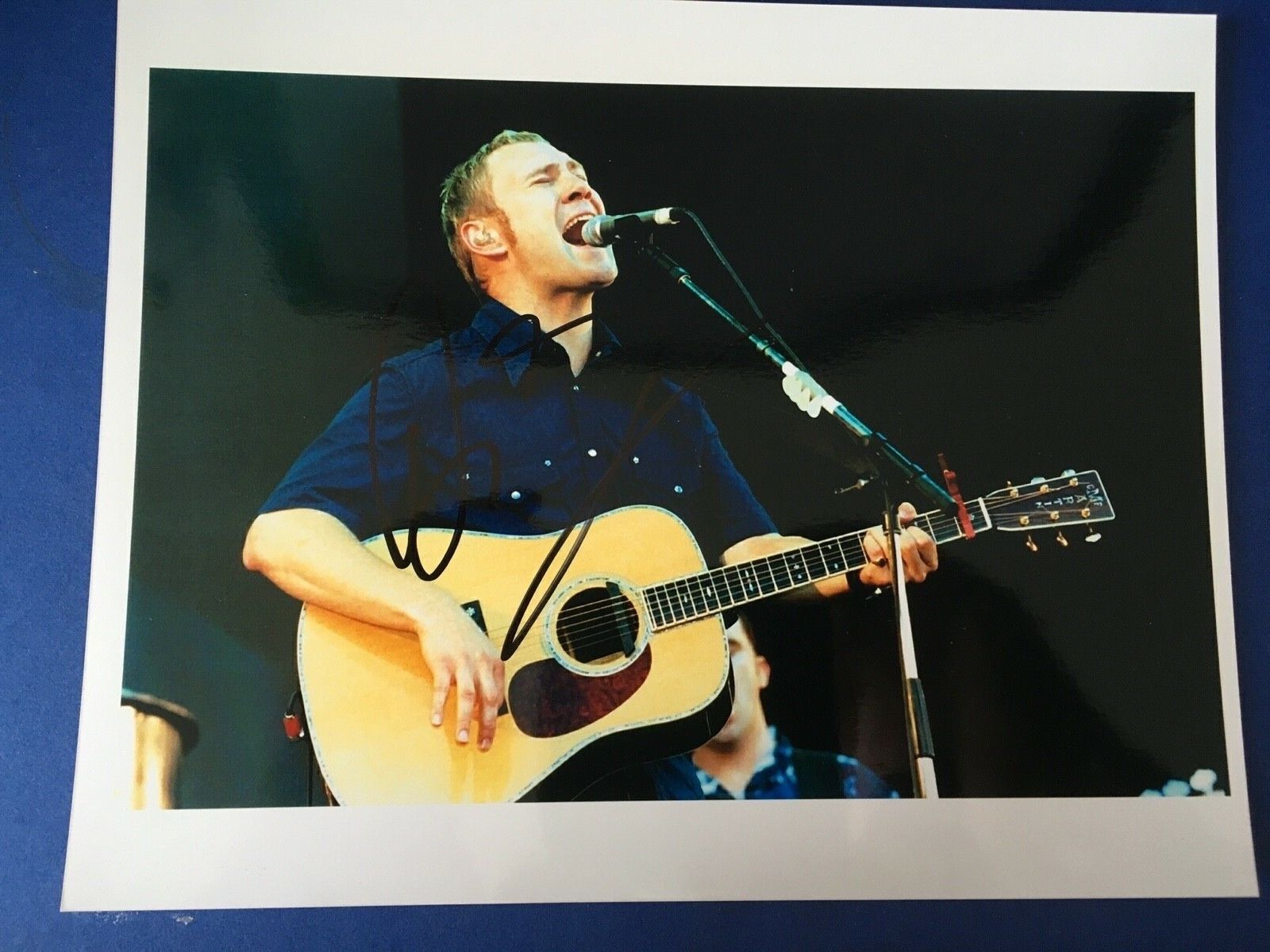 DAVID GRAY - CHART TOPPING SINGER / SONGWRITER - SIGNED IN CONCERT Photo Poster paintingGRAPH