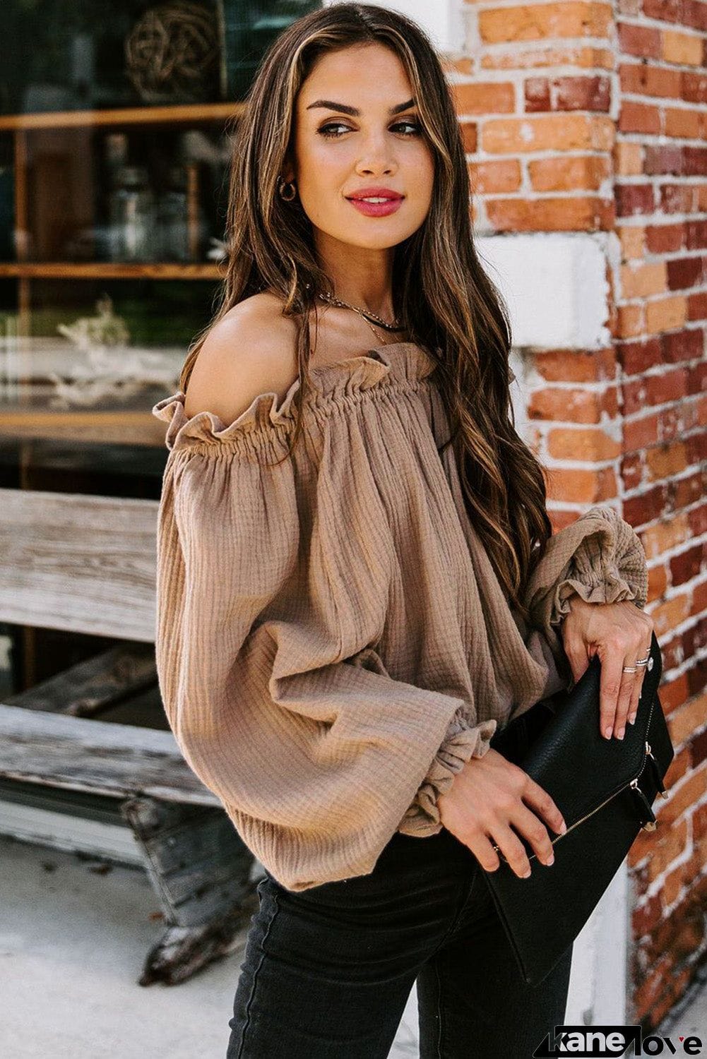Off-the-shoulder Ruffle Top