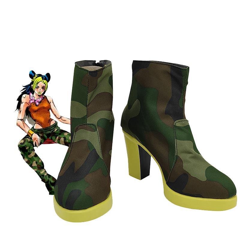 Jolyne Cujoh - JoJo's Bizarre Encyclopedia Jolyne Schuhe Cosplay Schuhe