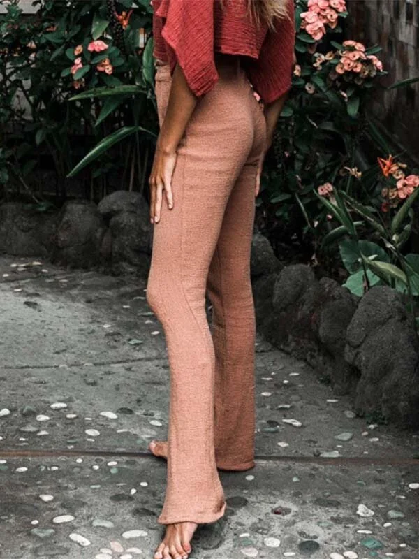 Casual Cotton-Blend Pants
