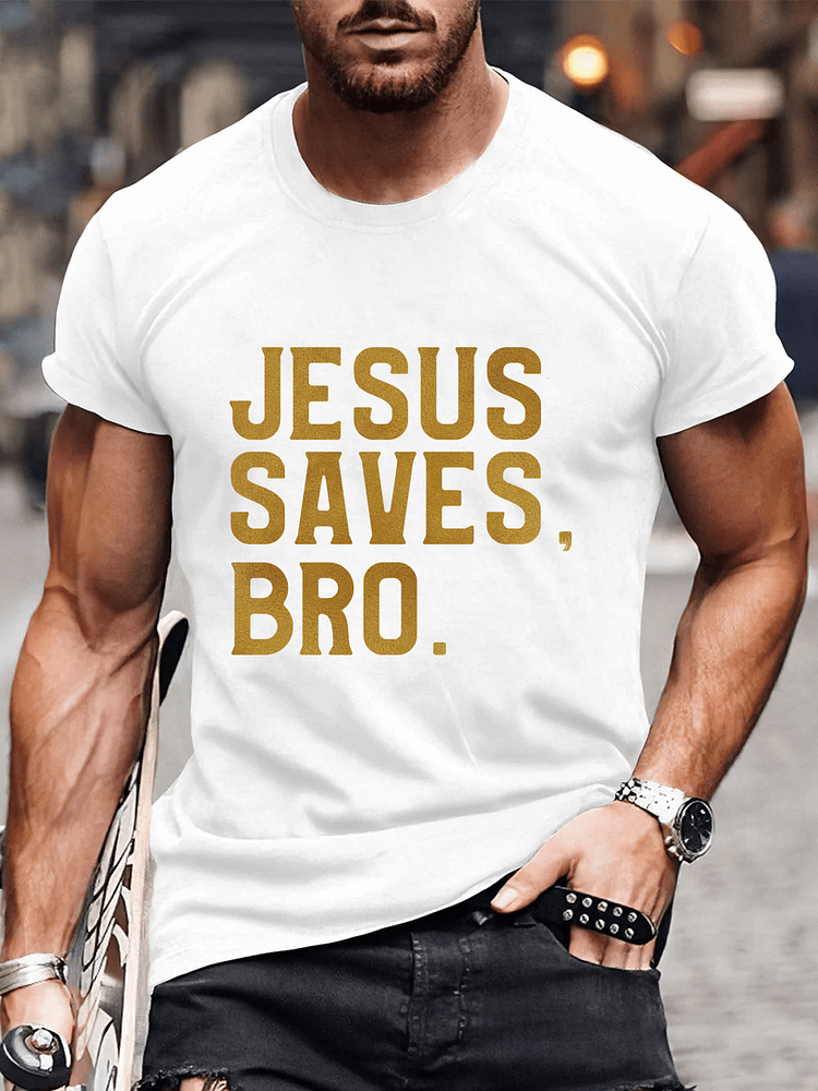 Jesus Saves Bro, Men's T-Shirts