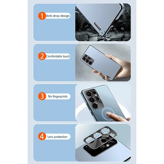 🔥Hot sale🔥New Samsung 23 series metal shockproof phone case