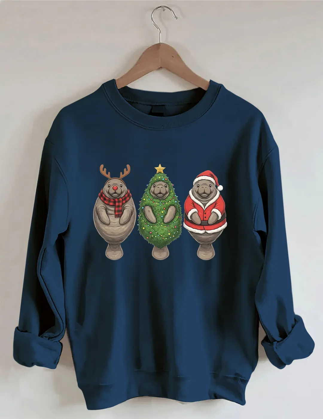 Manatee Christmas Sweatshirt