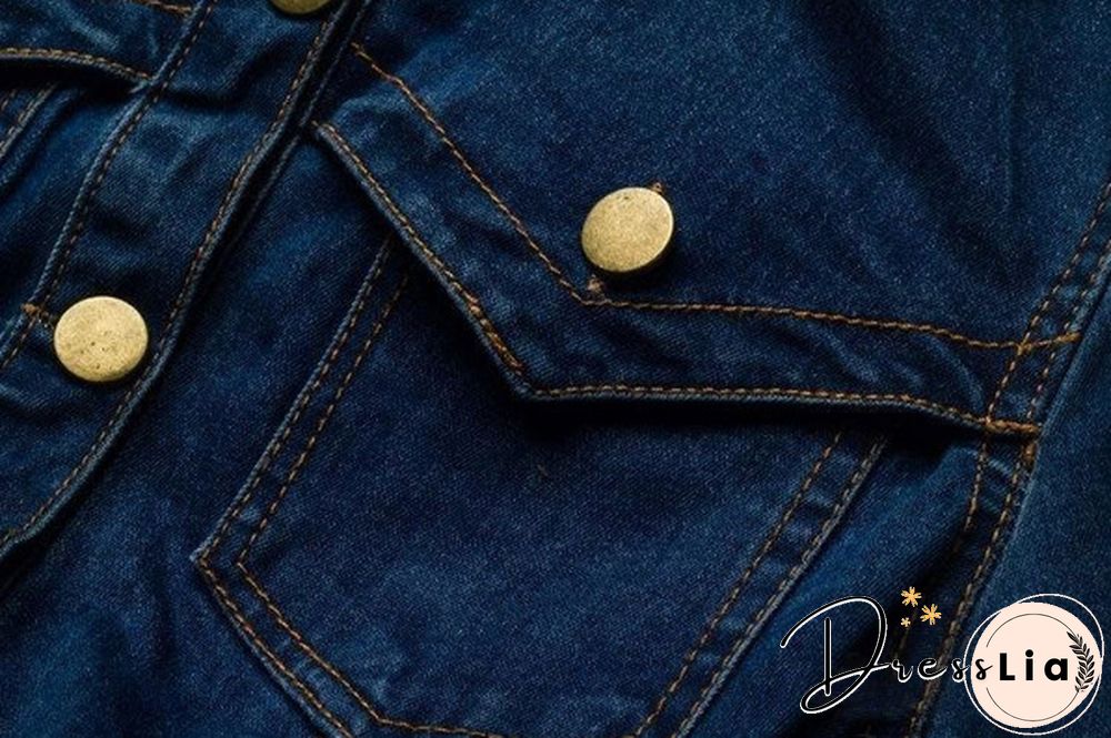Women Denim Dress Winter Office Slim Big Size Jeans Mid-Cuff Dress Cowboy Dress With Belt For Women Jeans Dress Plus Size
