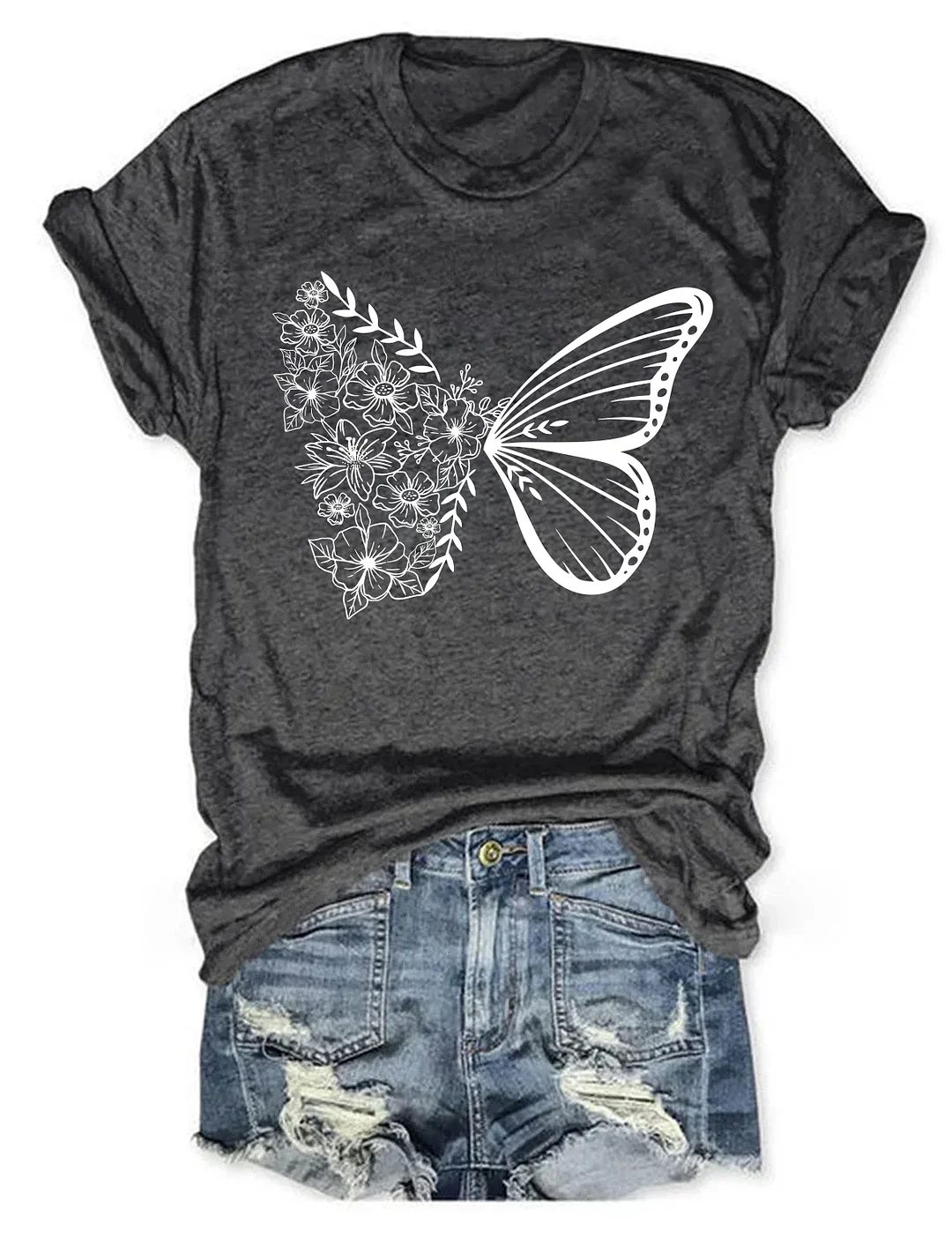 Floral Butterfly T-shirt
