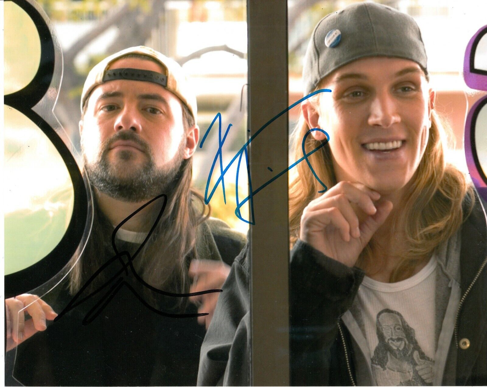 KEVIN SMITH AND JASON MEWES SIGNED COOL Photo Poster painting UACC REG 242 FILM (3)