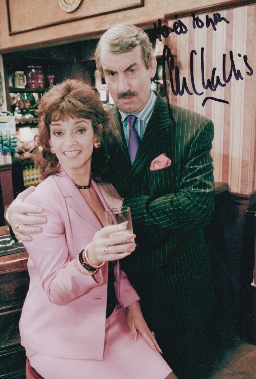 JOHN CHALLIS HAND SIGNED 12X8 Photo Poster painting TV AUTOGRAPH ONLY FOOLS AND HORSES