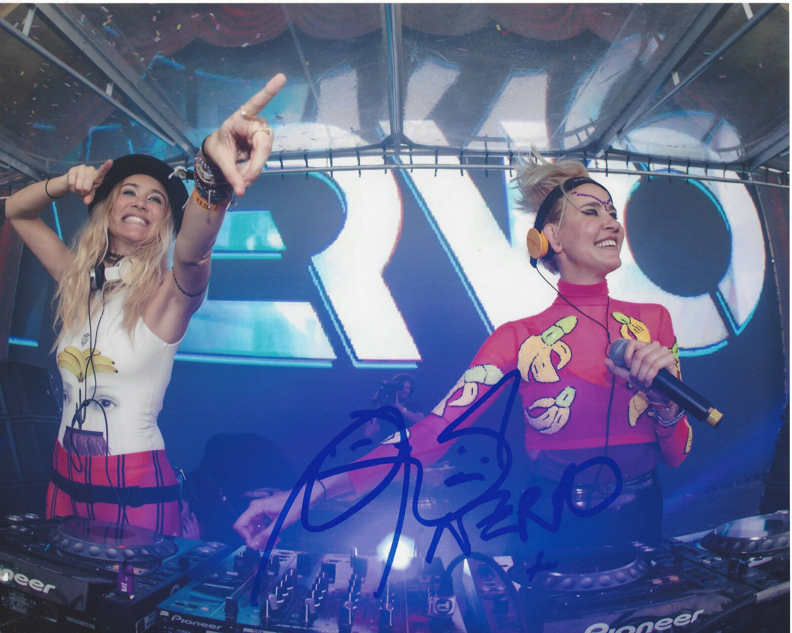 NERVO (OLIVIA & MIRIAM) SIGNED AUTHENTIC 8X10 Photo Poster painting C w/COA EDM ELECTRONIC PROOF