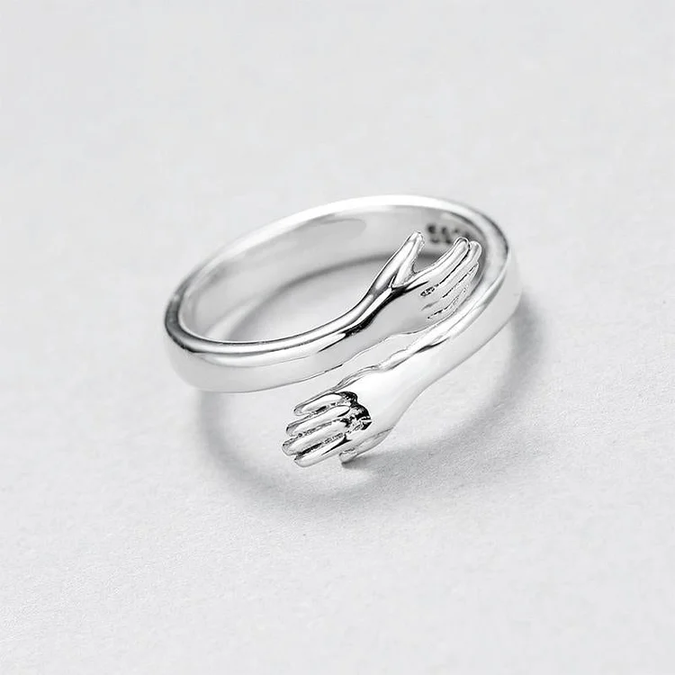 Tinyname® Sank Couple Hug Ring Exquisite Ring