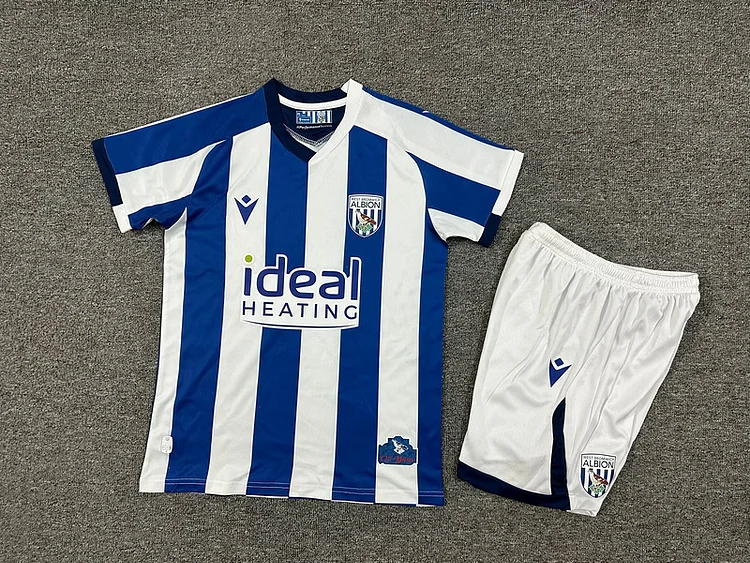 2025/26 West Bromwich Albion Home Shirt Kids Kits(With Socks)