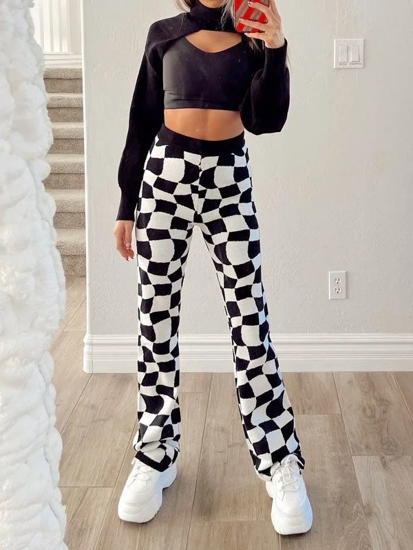 Plaid trouser