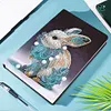 uk.everydayedeals (Limited Stock)DIY A5 50 Pages Partial Special Shaped Drill Diamond Painting Rabbit Notebook