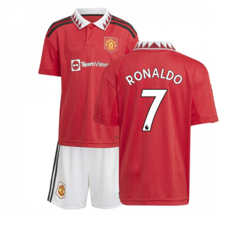 Manchester United Cristiano Ronaldo 7 Heimtrikot Kinder Mini Kit 2022-2023