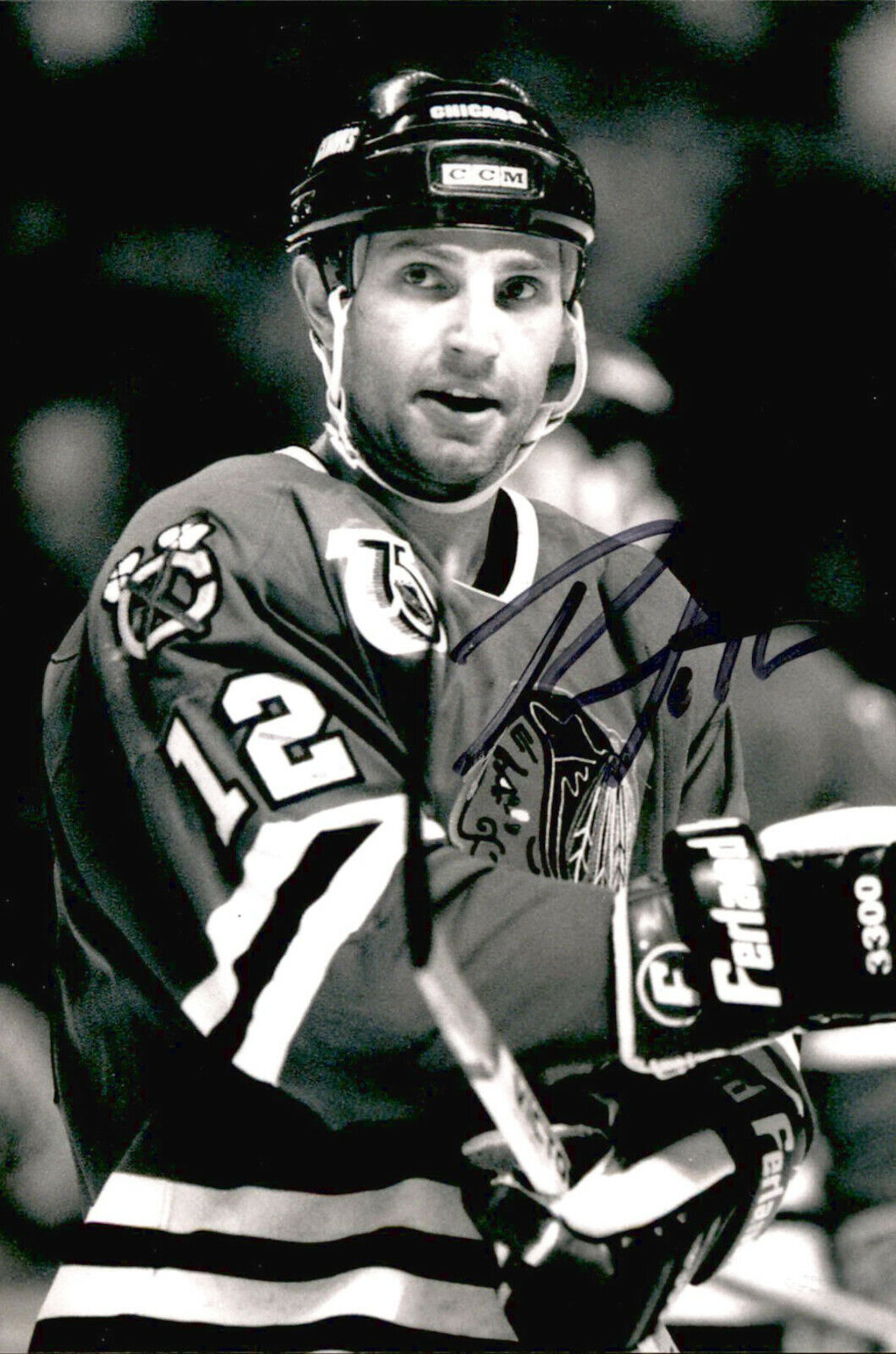 Brent Sutter SIGNED autographed 4x6 Photo Poster painting CHICAGO BLACKHAWKS #4