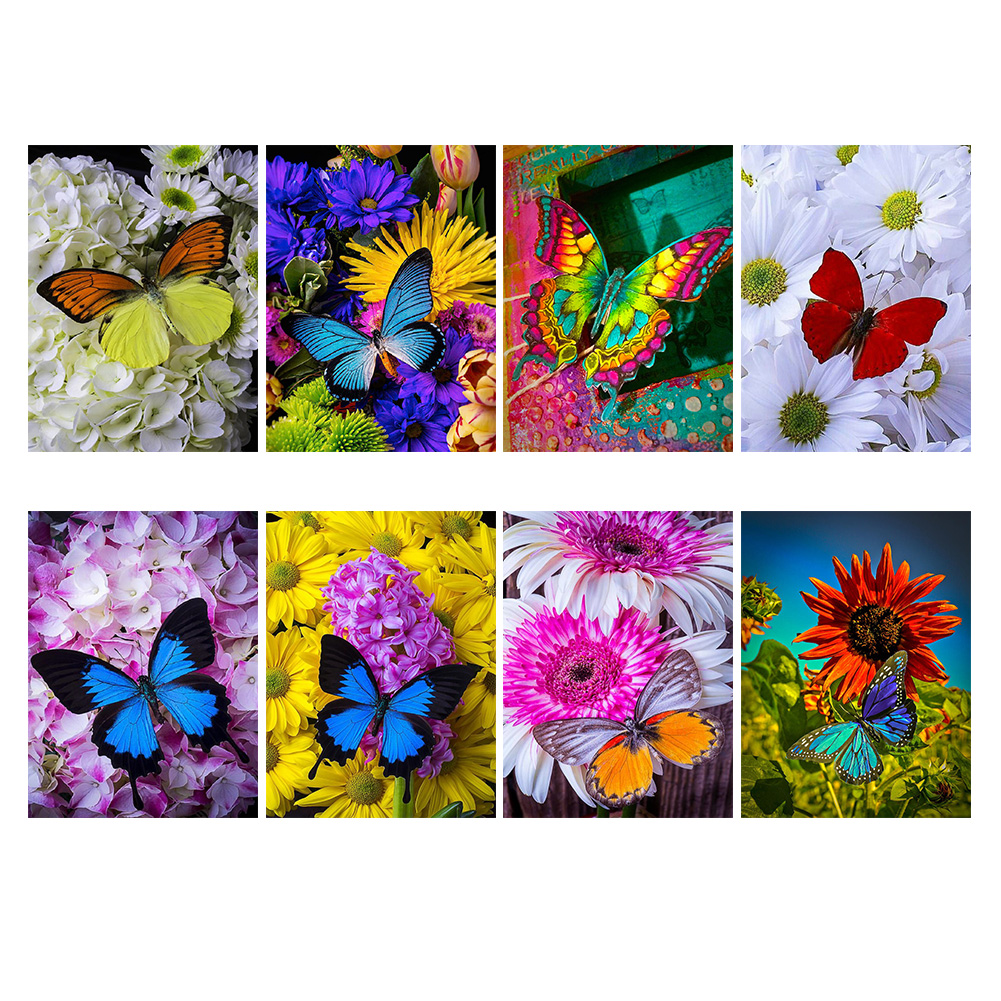 

Flower Butterfly - Round Drill Diamond Painting - 30*40CM, 06, 501 Original
