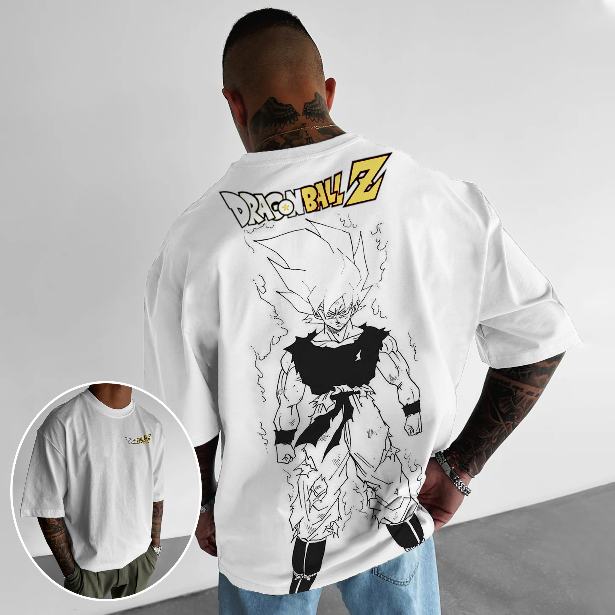 Unisex Oversized Anime Collection Print T-shirt