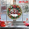 2D Flat DIY Xmas Wreath Diamond Art Pendant Double-Sided Diamond Painting Set