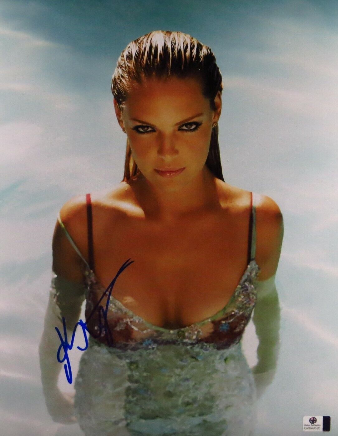 Katherine Heigl Signed Autographed 11X14 Photo Poster painting Gorgeous Sexy in Water GV849526