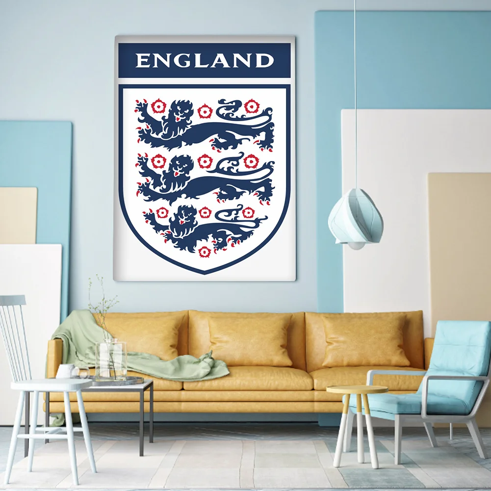 Diamond Painting - Full Round Drill - England FC(Canvas|30*40cm)