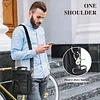 BAIGIO Schultertasche Herren Umh&auml;ngetasche Leder Herrentasche Vintage Crossbody Messenger Bag f&uuml;r Arbeit Reise Alltagsleben