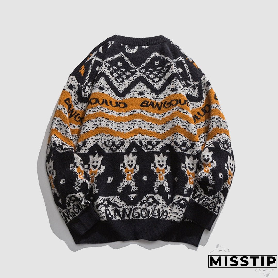 Vintage Cartoon Doll Sweater