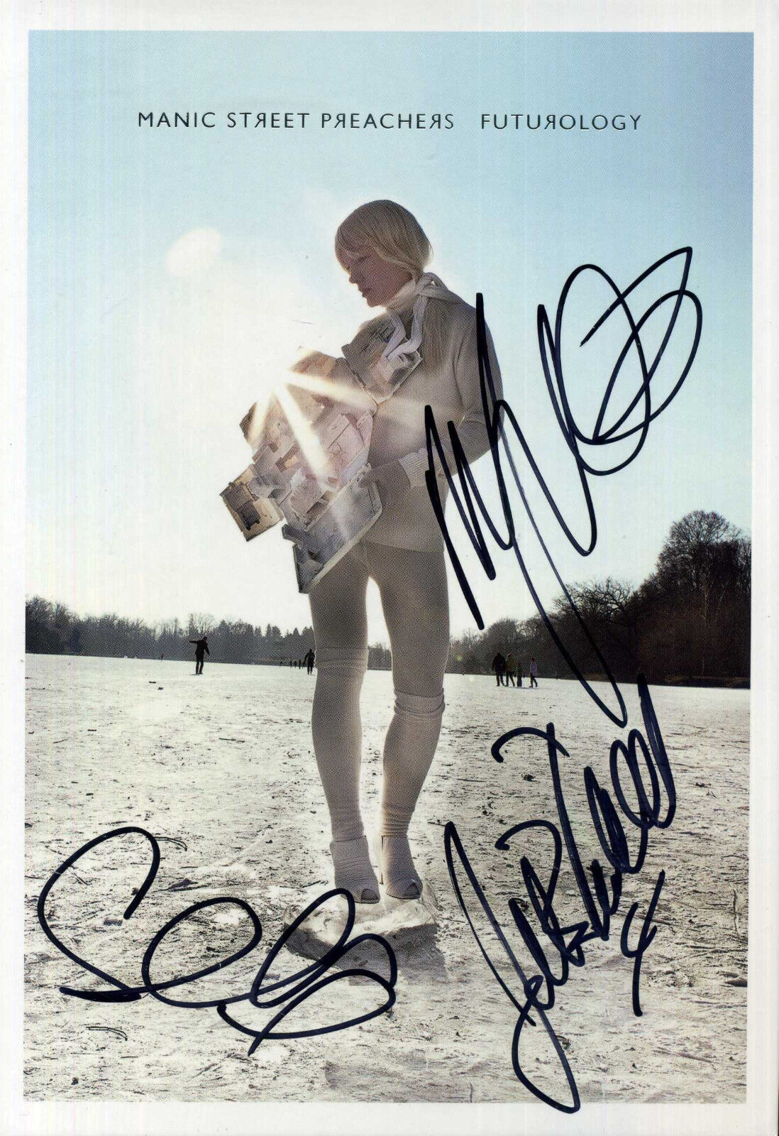 MANIC STREET PREACHERS Signed 'Futurology' Photo Poster paintinggraph - Rock Band - preprint