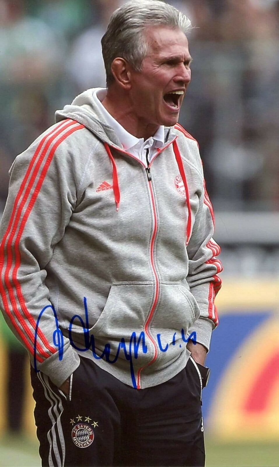 SOCCER Jupp Heynckes MANAGER BAYERN MUNICH autograph, IP signed Photo Poster painting