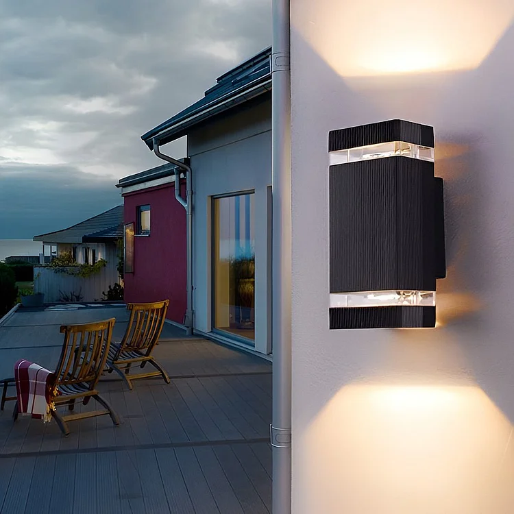 Square Up and Down Lights LED Outdoor Wall Lights Wall Sconce Lighting Wall Lamp - Appledas
