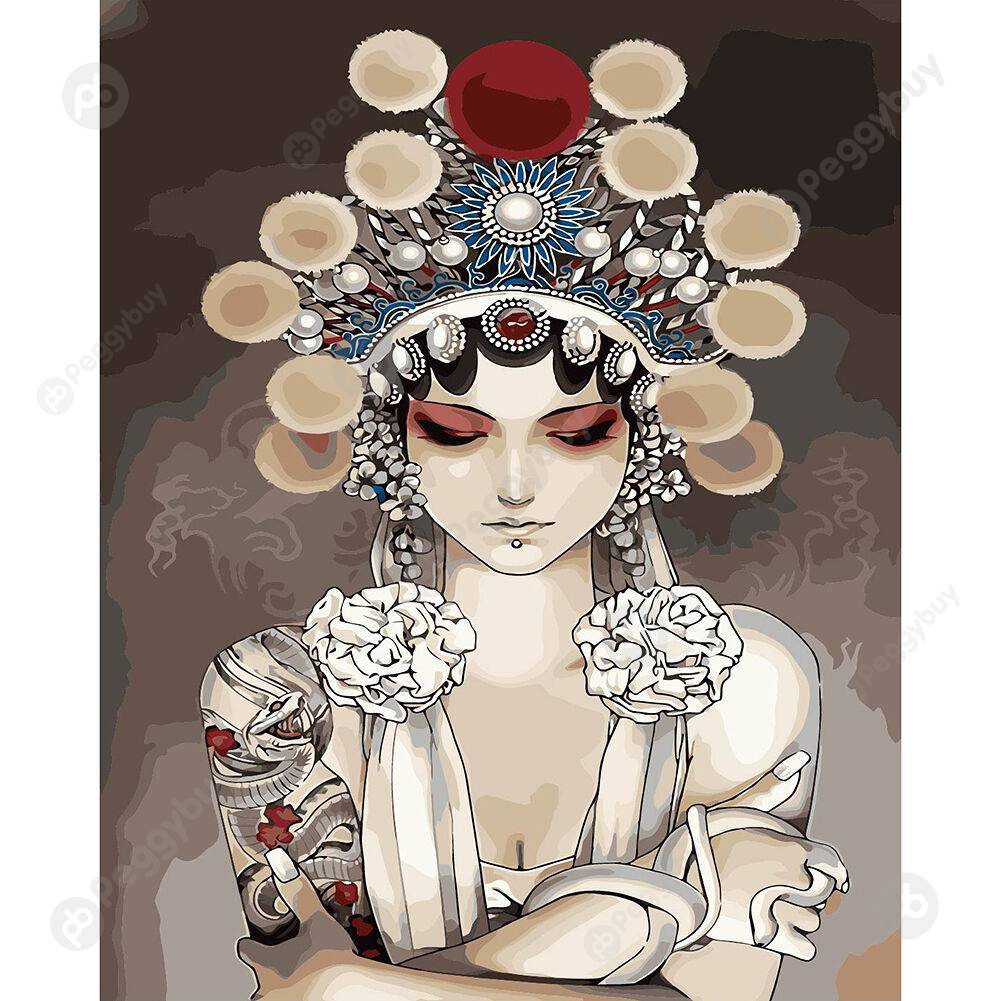 

40*50CM Paint By Numbers-Drama Girl, 501 Original