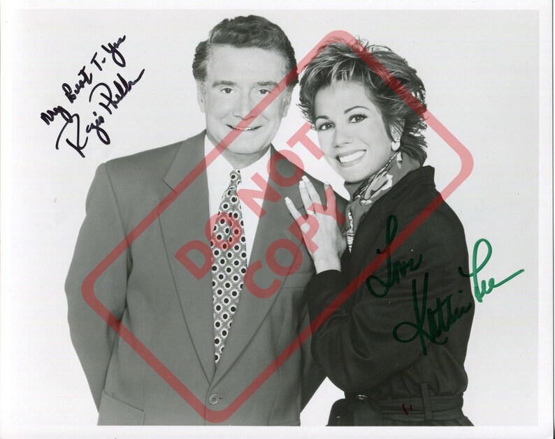 Kathie Lee Gifford and Regis Philbin 8.5x11 Autographed Signed Reprint Photo Poster painting