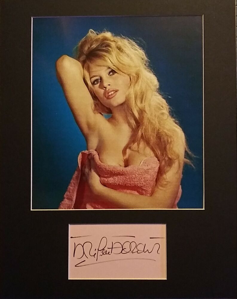 Brigitte Bardot signed