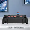 For Nintendo for Switch 2 Grip with Stand Ergonomic Grip Holder w/ 5 Game Slots