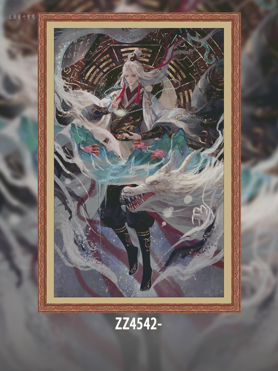 [Metallic Thread][ZZ4542-Yuan Tiangang] Painting Fairy Cross Stitch